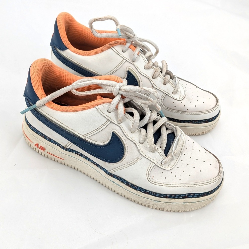 Nike Air Force 1 Low Velcro Swoosh Youth 5Y‎ Women's 6.5 Sneakers